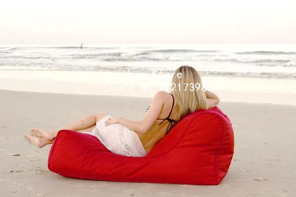 L shape Typical New Coming PVC Indoor Outdoor Folded Single floating Couple Waterproof Bean Bag