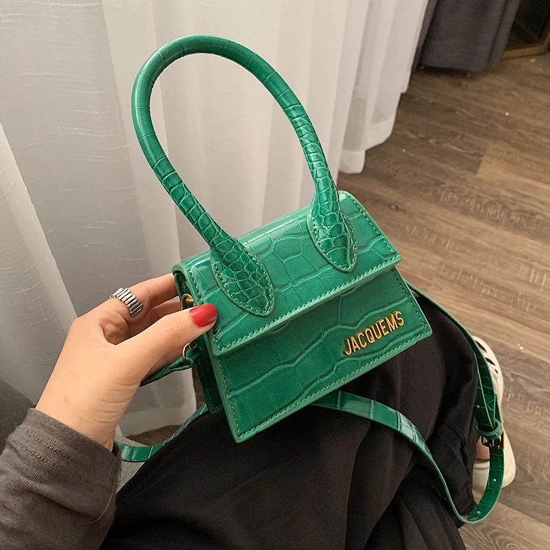 

RICORIT Mini Tote Bag Women Crocodile Pattern Crossbody Bag Female Flip Messenger Simple Small Square Lady Handbag Shoulder Bags