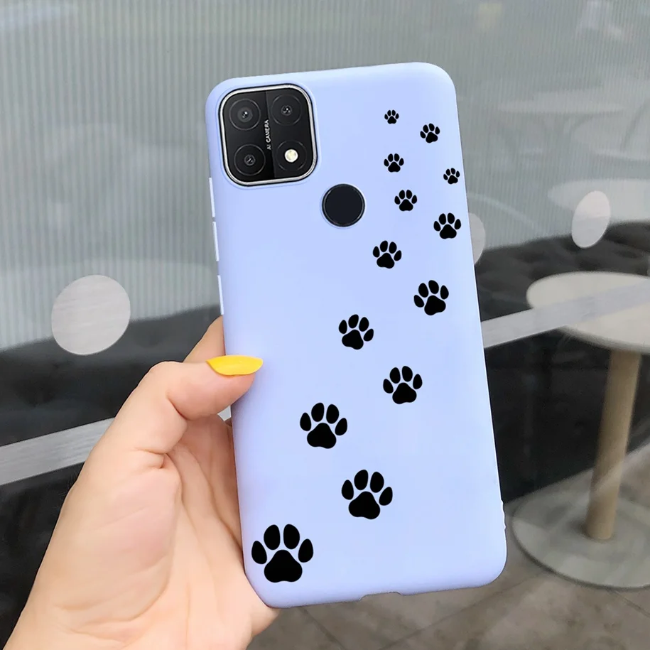 cases for oppo For Oppo A15 Case Oppo A15s Cover 6.52" Silicone Cute Daisy Sunflower Soft Back Cover For OppoA15 CPH2185 A 15 A 15s Phone Cases casing oppo