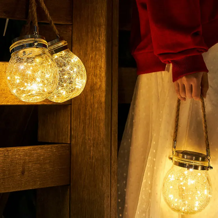 Conduziu a Luz Morna para a Decoração Exterior do Natal do Jardim do Terraço a Bola de Vidro Impermeável Moderna Solar Branca Fria 11 Cheap Lâmpadas solares