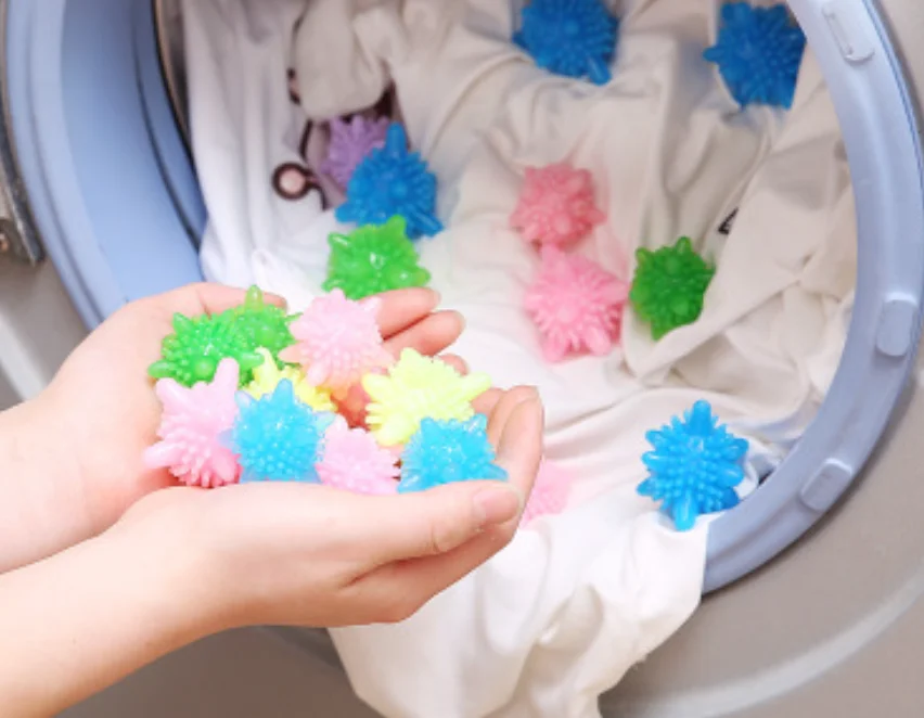 

10 шт. многоразовые волшебные шарики для стирки для домашней уборки, стиральной машины, смягчитель одежды, в форме морской звезды, твердые чистящие шарики