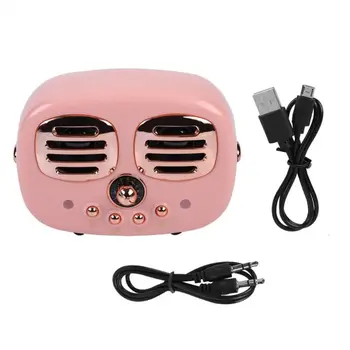 

HM12 Retro Smiley Face Bluetooth Speaker Mini Wireless Loudspeaker Crack TF USB 72XB