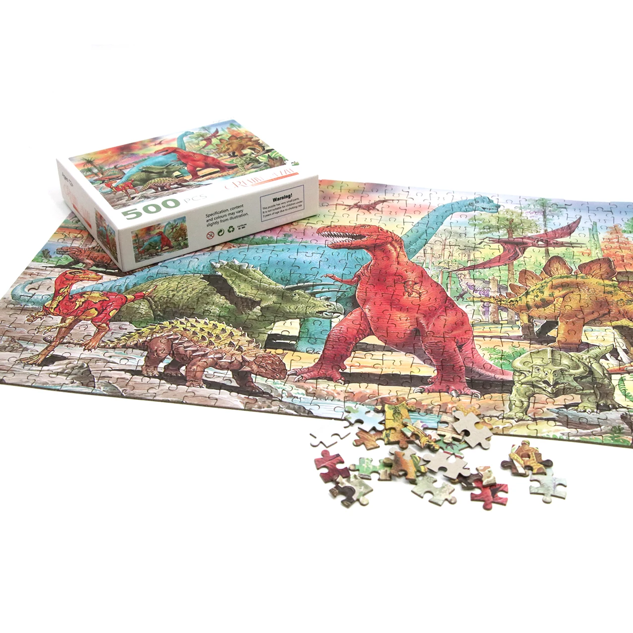 Educational Toys Dinosaur Comic Puzzle Jigsaw For Children 500 Pieces | Игрушки и хобби