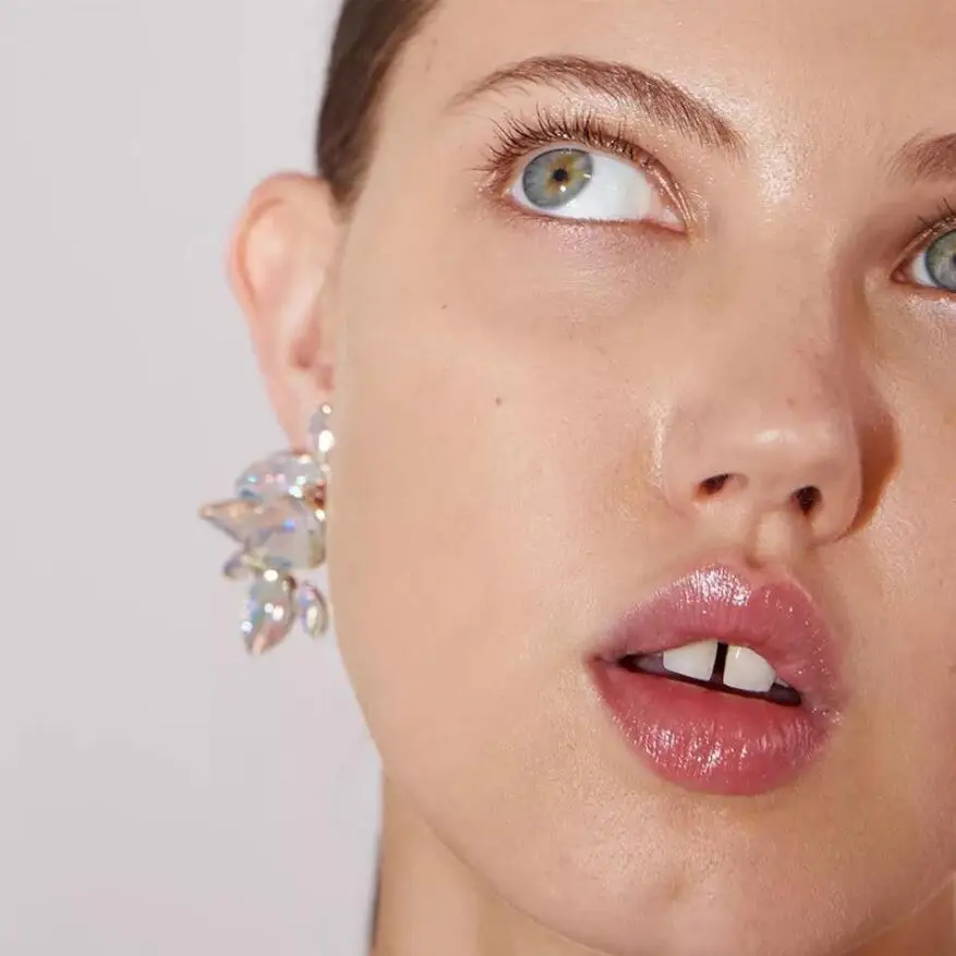 Junlead модный дизайн za Boho цветные серьги в виде цветка Роскошные Ab кристалл