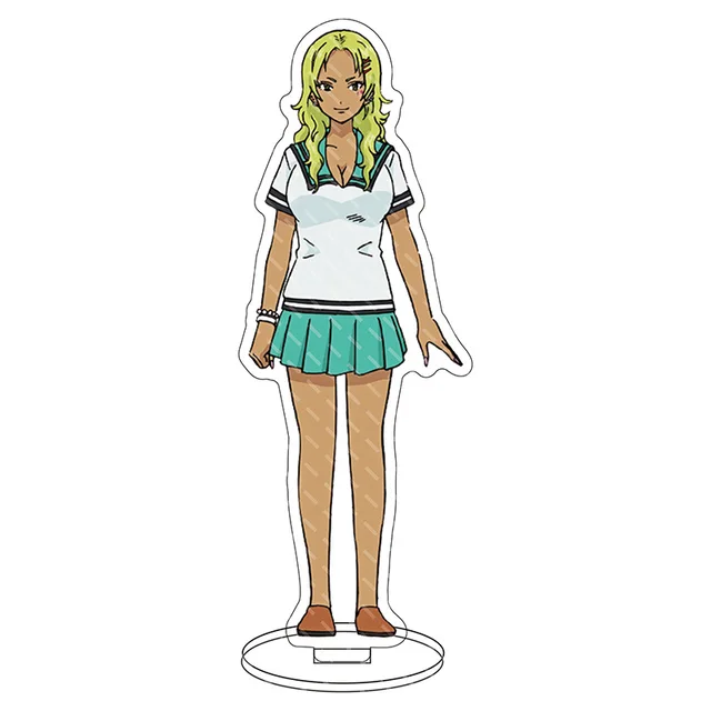 Anime Figure The Disastrous Life of Saiki Kusuo Key Chain Pendant Cosplay Two-sided Keychain Prop Acrylic Stand Model Toy gray