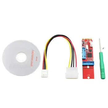 

50pcs M.2 B Key to Dual 20Pin USB Header Adapter NGFF Male to 2 Port 19 Pin Female