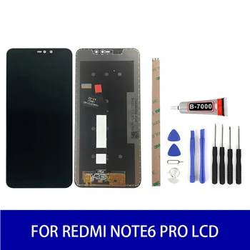 

AAA Quality For Xiaomi Redmi Note 6 Pro Lcd Display Touch Screen Panel Digitizer Assembly Screen Replacement Parts 2160×1080