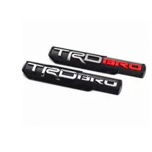 Для ТРД BRO изготовленный на заказ DIY двери автомобиля эмблема спереди значок на крыло Стикеры для Tacoma Tundra 4runner Hilux 2000- Авто кузова для укладки волос