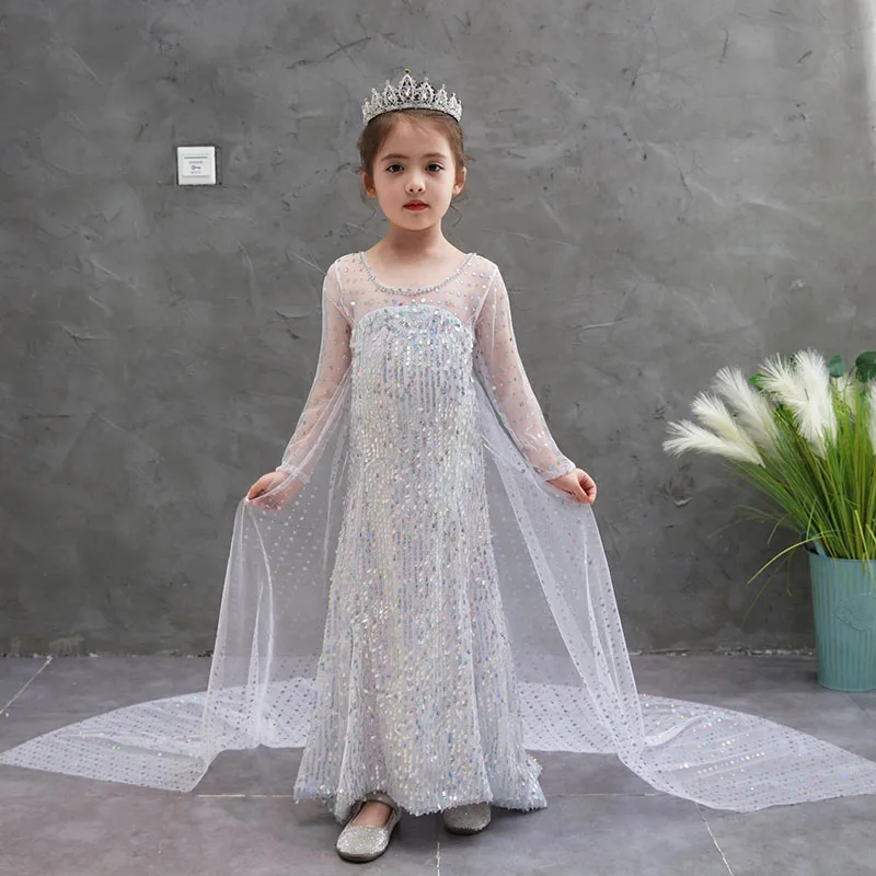Girls Elsa dress E02-2