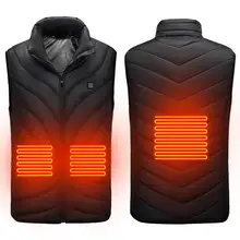 Нагревательный жилет, моющийся, зарядка от Usb, теплый жилет, контроль температуры, Открытый Кемпинг, туризм, гольф(без батареи