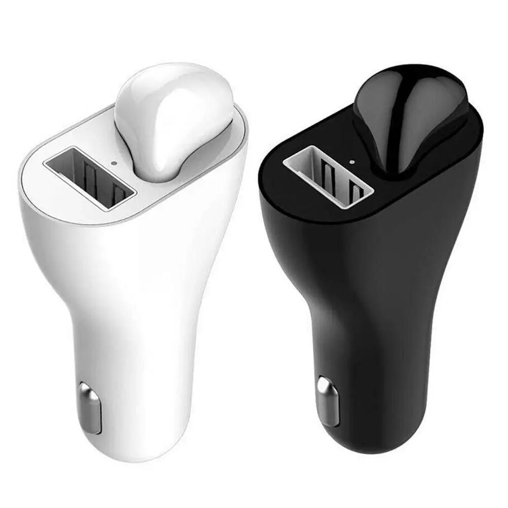 USB Автомобильное зарядное устройство Bluetooth гарнитура 2 в 1 Беспроводные 5,0 умные спортивные наушники на открытом воздухе