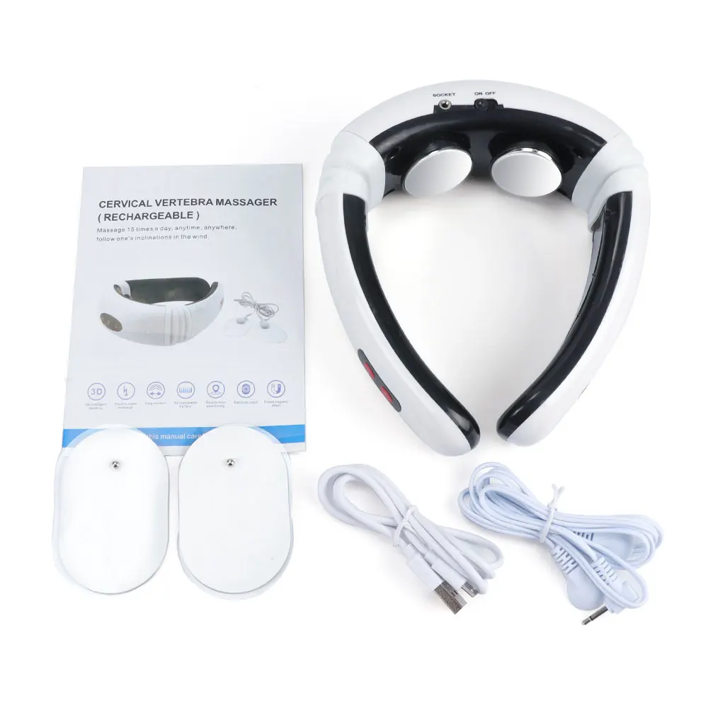 Импульсный массажер для спины и шеи с ИК нагревом облегчения боли|Шея массажный
