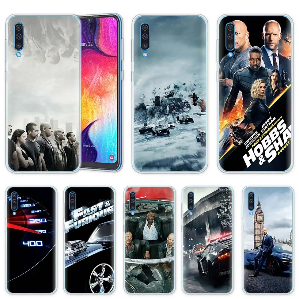 

Fast Furious Case for Samsung Galaxy A50 A20 e A70 A80 A60 A40 A30 A10 s A9 A7 A8 A6 Plus 2018 Silicone Luxury Phone Cover Coque