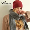 VIANOSI Brand Cashmere Knitted Winter Hat Women Thick Female Beanies Warm Cap Rhinestone Wool Hats for Women ► Photo 3/6