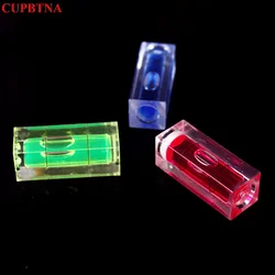 2pcs Horizontal Precision Spirit Bubble Green Round Bullseye Scope Bubble Level Mini Square Spirit Level Set Measuring Kit