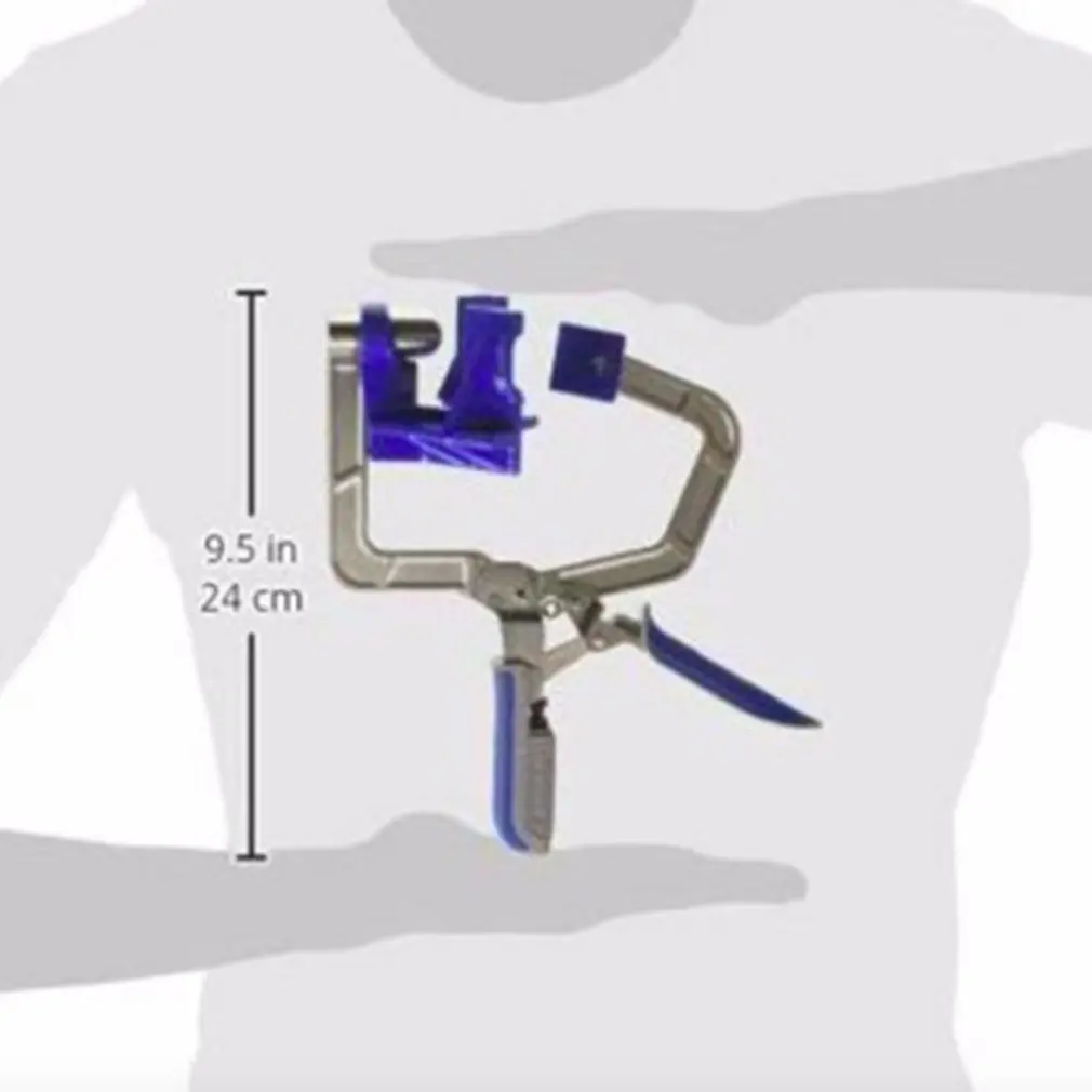 Auto Hole Puncher Adjustable Hole Puncher Right Angle Frame Fixed Hole Puncher Woodworking Corner Clamp