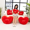 Red Heart Shape Throw Pillow Sofa Car Seat Cushion Stuffed Plush Doll Toy Cushion Home Decoration Cushions Wedding  Lovers Gift ► Photo 2/6