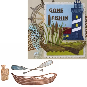 

Boat Rowboat With Paddle Die Cuts For Cards Making dies scrapbooking Boat Rowboat With Paddle metal cutting dies new 2019