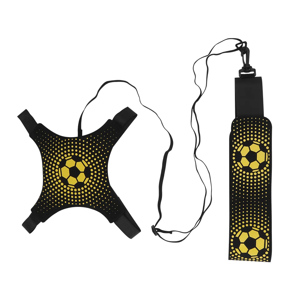 

Football Strap Training Control Skills Kick Ball Aid Durable Elastic Returner Neoprene Practice Hand-free Soccer Trainer Belt