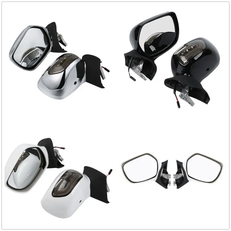 

Rear View Mirrors Smoke Lens LED Turn Signals For Honda Goldwing 1800 F6B 13-17
