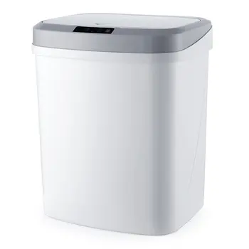 

Intelligent Sensor Trash Can Household Mute Electric Cover Trash Can Charging Version Induction Plus Vibration 265*208*288 18650