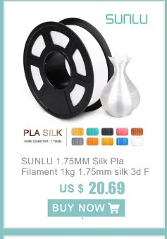 Sunlu petg 3d impressora filamento 1.75mm alta