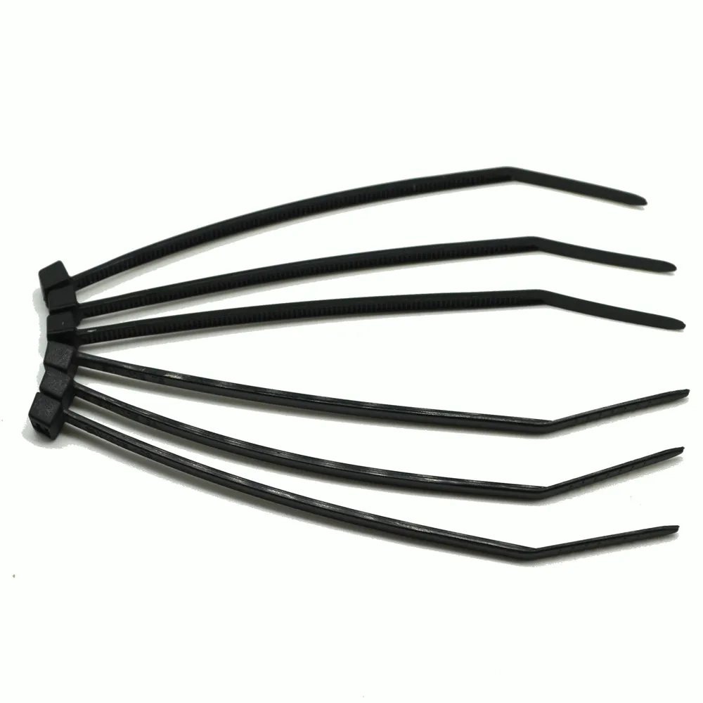RT-CT-2.5x100-Black 100 шт нейлоновые кабельные стяжки самоблокирующиеся черные кабельные стяжки 2,5*100 2,5*200 3,6*150 3,6*200 4,8*200 4,8*300 7,6*370 450*9 - Цвет: RT-CT-2.5x100-Black