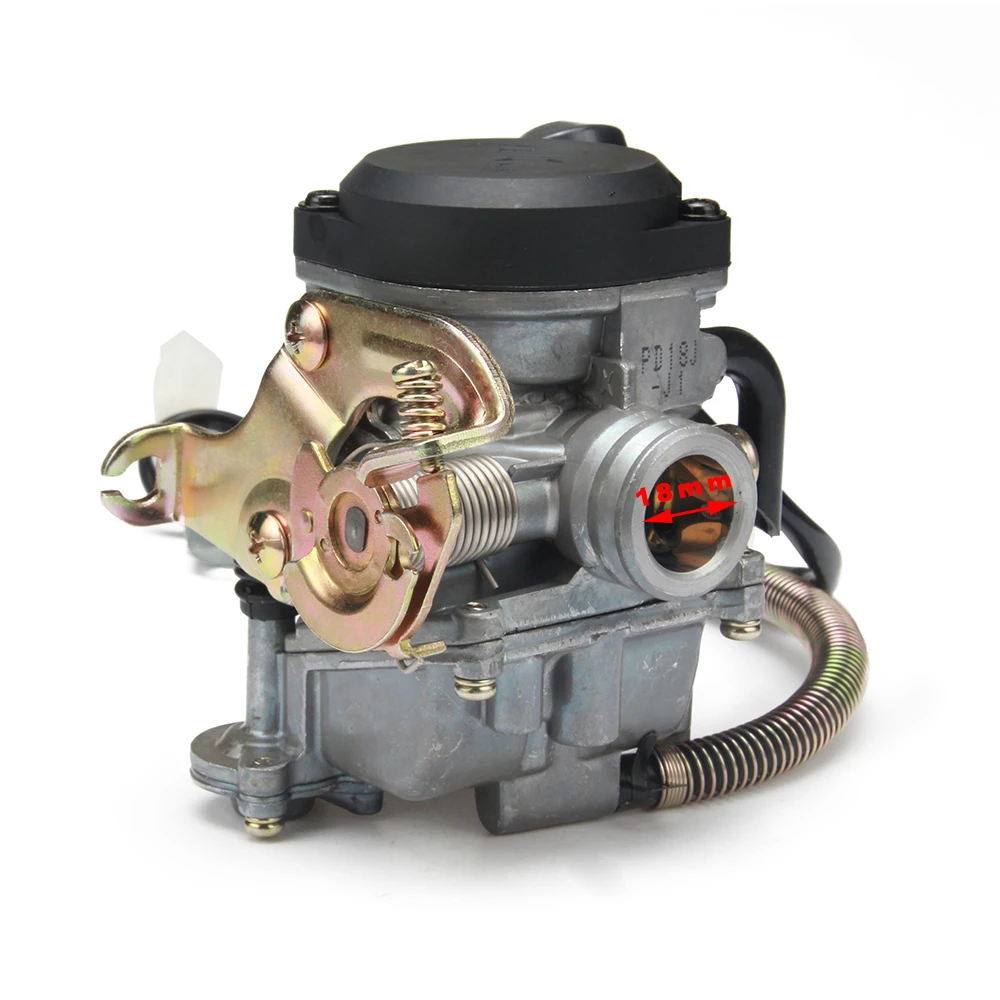 Мотоцикл 18 мм карбюратор для скутера мопеда GY6 50CC 139QMB 139QMA ATV квадроцикл картинг Багги PD18J