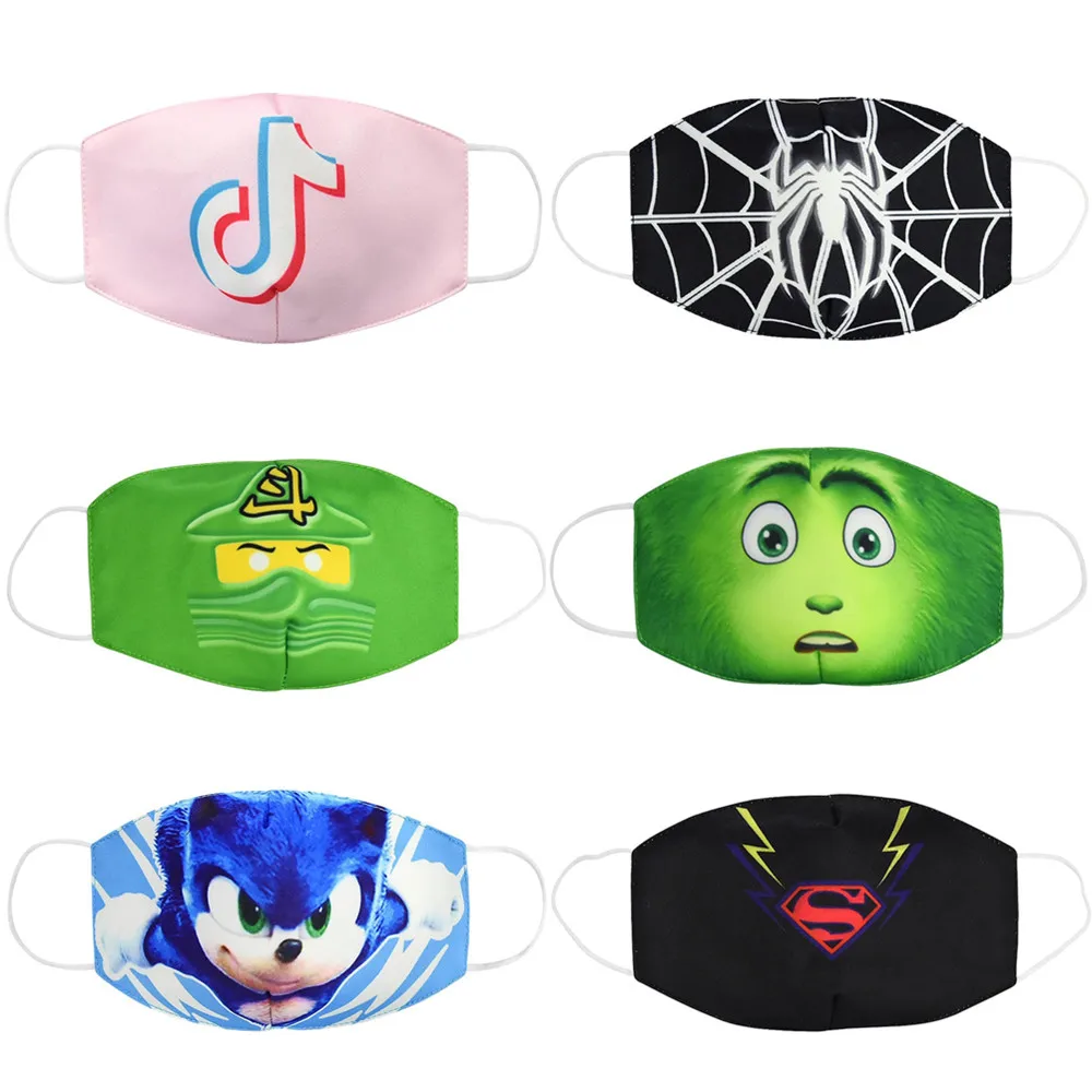 

Hot Kids Anime PM2.5 Anti-Dust Face Mouth Mask Reusable Breathable Cotton Protective Children Cartoon Cute Anti Dust Mouth Mask