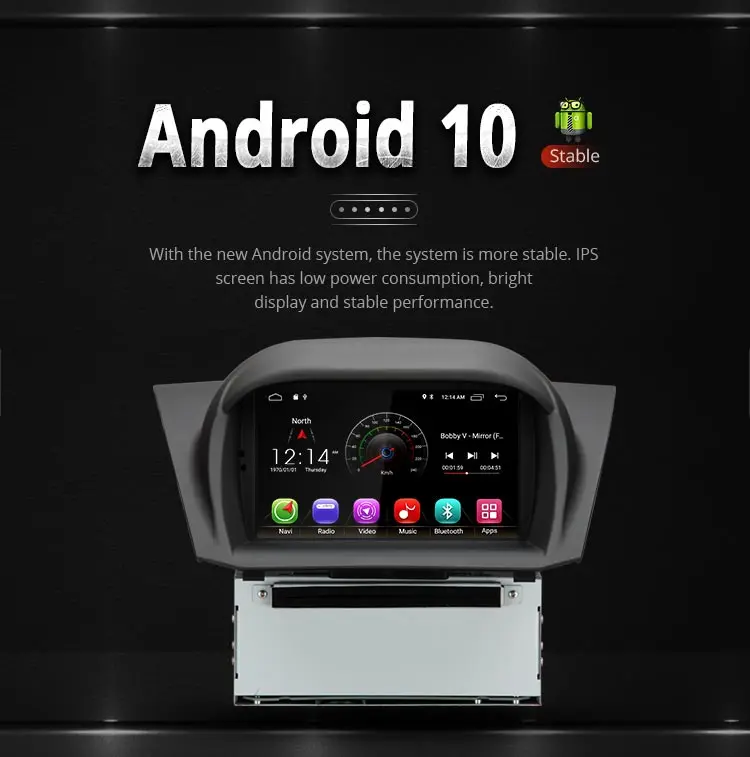 LJDA Android 10 автомобильный dvd-плеер для FORD Fiesta 2013- gps навигация 2 Din Автомобильный радио мультимедиа wifi стерео ips головное устройство RDS