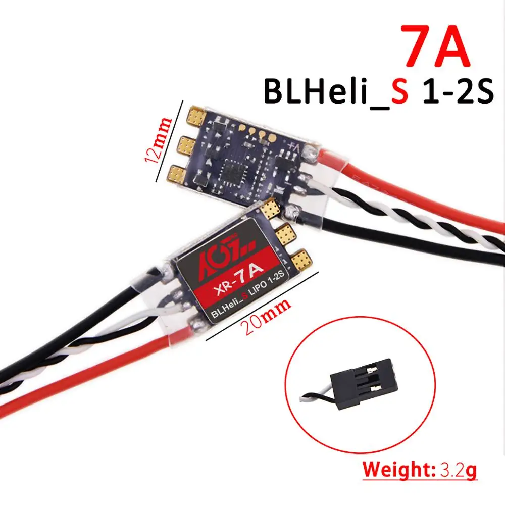 AGF XR 7A Micro DSHOT600 blheli _ S Brushless ESC 1 2S для радиоуправляемого квадрокоптера FPV Racing|Детали