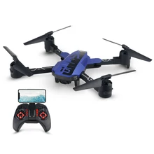 A15hw zangão com câmera 720 p grande angular wifi fpv dobrável altitude hold rc quadcopter