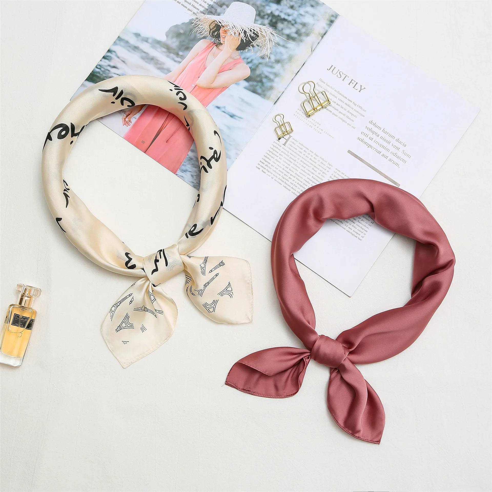 2019 модный новый цветной шелковый шарф с животными женский богемный стиль