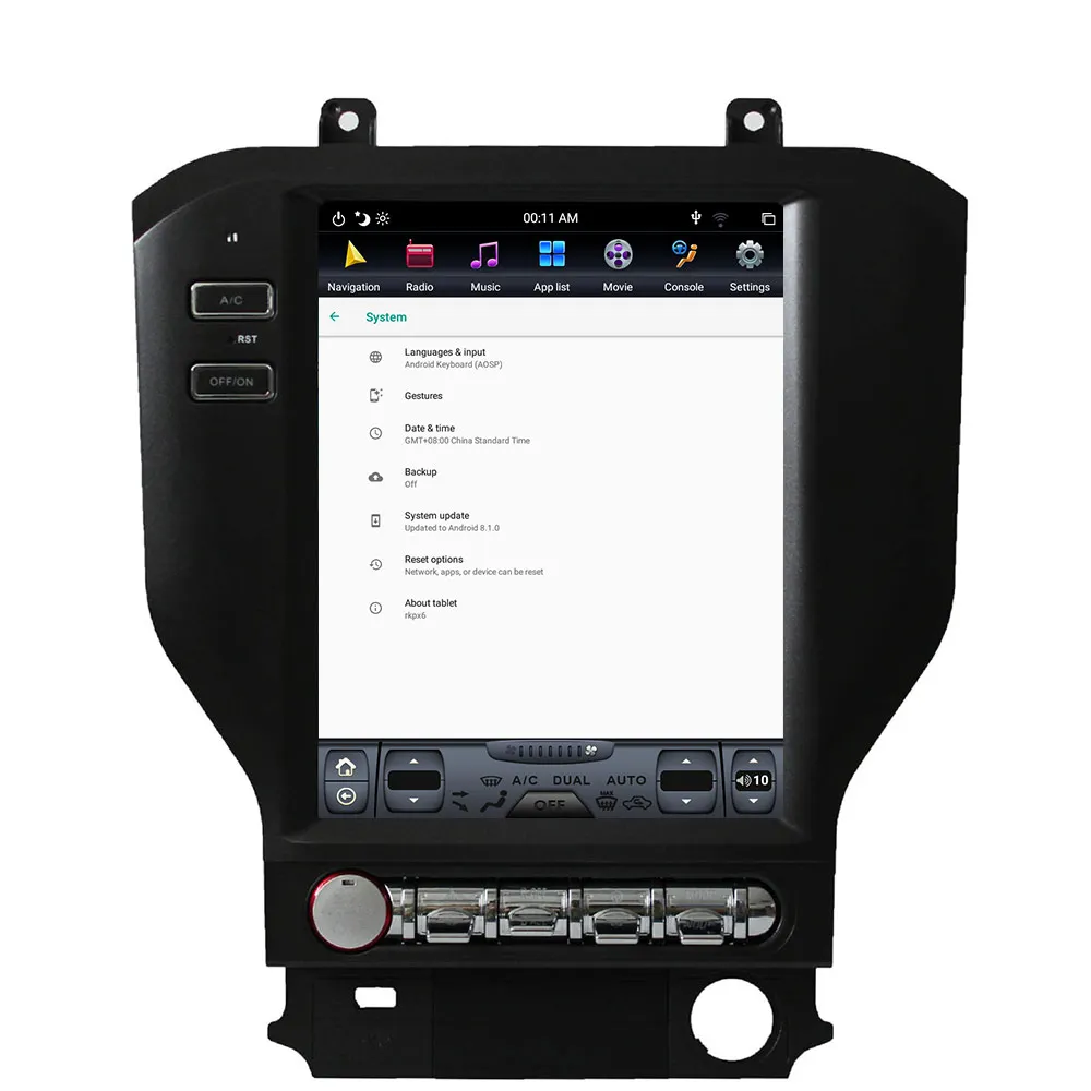 Best Android 9.0 Tesla Style Car Radio Vertical Screen For Ford Mustang 2015+ GPS Navigation Recorder Multimedia No CD Player 1 Best Android 9.0 Tesla Style Car Radio Vertical Screen For Ford Mustang 2015+ GPS Navigation Recorder Multimedia No CD Player 1