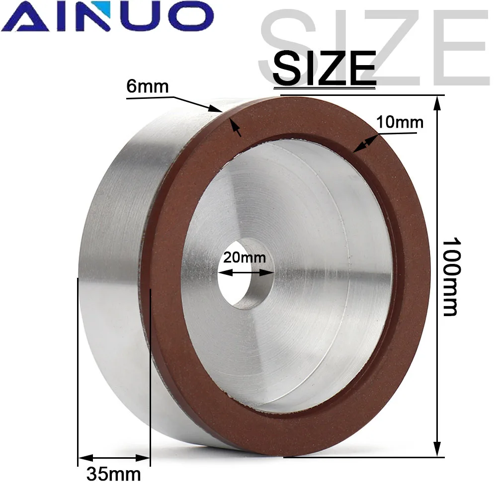 Cup Grinding Wheel Diamond Grinding Disc for Alloy Tungsten Steel Ceramic Polishing Abrasive Grit150# 100mm grinding disc,abrasive wheel,grinding wheel