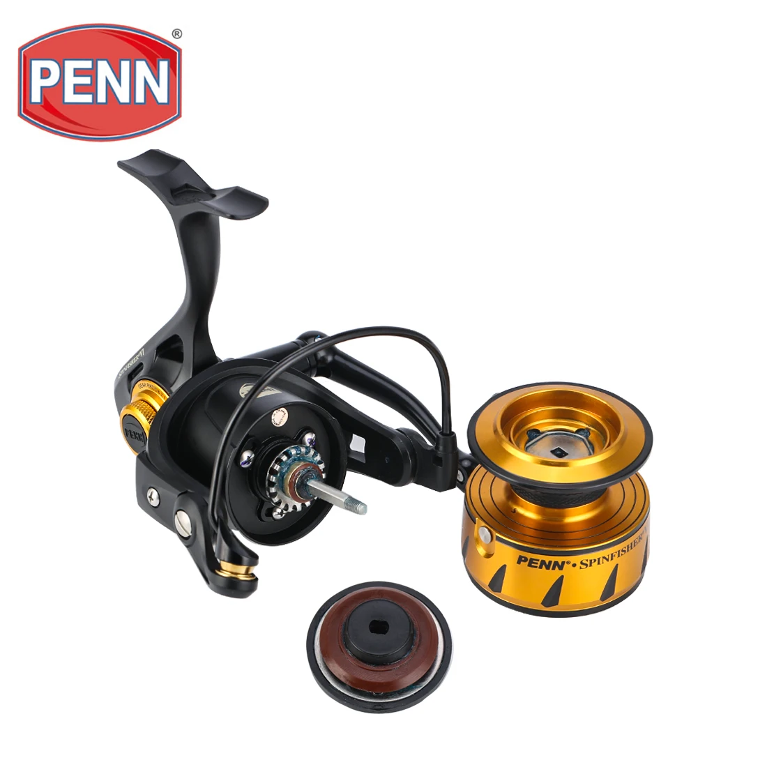 PENN Spinfisher VI SSVI 4500 5500 10500 Full Metal Body Spinning Fishing  Reel 5+1BB IPX5 Sealed Design HT-100 Saltwater Reel