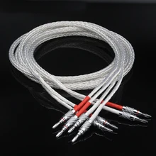 

8ag 8N OCC Silver-plated Hifi Speaker Cable High Performance Speaker Amplifier sound Connecting cable Y-Y/banana-Y etc