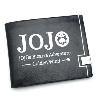 

Anime JOJO Adventure Travel Wallet PU Leather Women Men Two-fold ID Credit Card Holder Wallet Coin Purse Money Bag