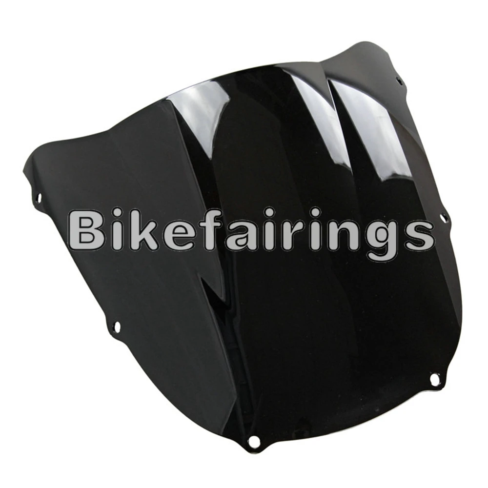 Черный прозрачный Обтекатели ветрового стекла для Kawasaki ZX6R 1998 1999 98 99 ZX-6R 636 ABS пластик двойной пузырь стиль лобовое стекло
