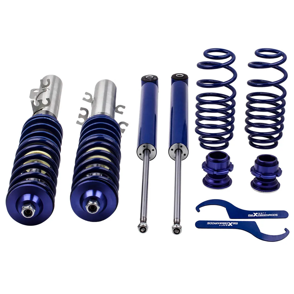 

Coilover For VW Golf MK4 1J Skoda Octavia 1U Lowering Spring Strut Shock Absorber Kit Blue