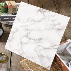 Marble Pattern Floor Sticker PVC Self-adhesive Imitation Ceramic Tile Patch Modern Household Renovation Waterproof Wall Stickers