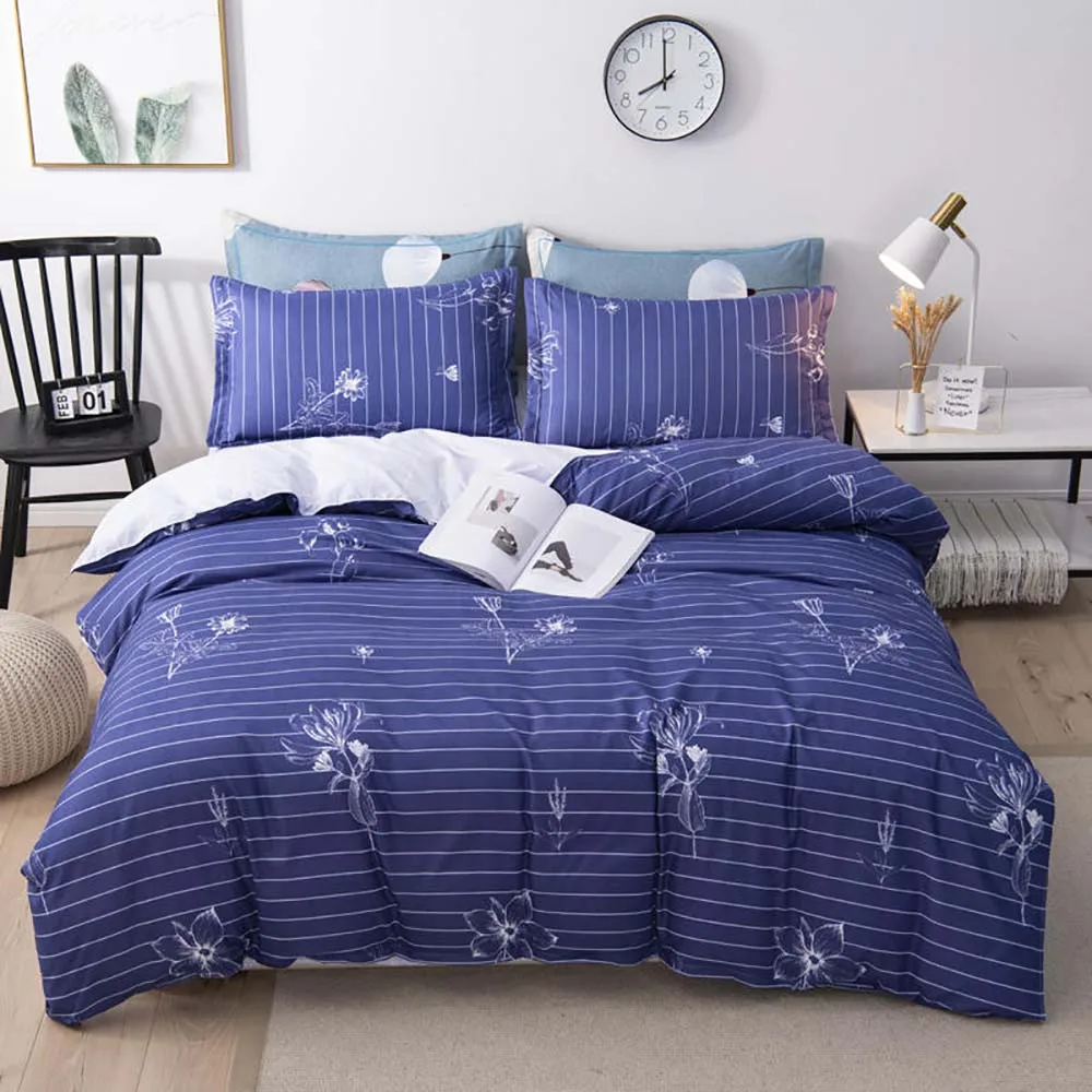 Purple Bedding Set Thumпостельные принадлежности милый комплект постельного белья с принтом кроликов король размер мультфильм милый пододеяльник решетка Королева Полный Твин один уникальный дизайн - Цвет: Purple Bedding Set