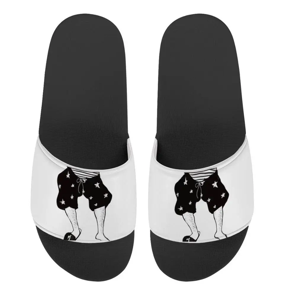 

Men The New Custom Pattern Slippers Summer Fashion Slide Sandals Outdoor Non-slip Beach Shoes Platform Flip Flops