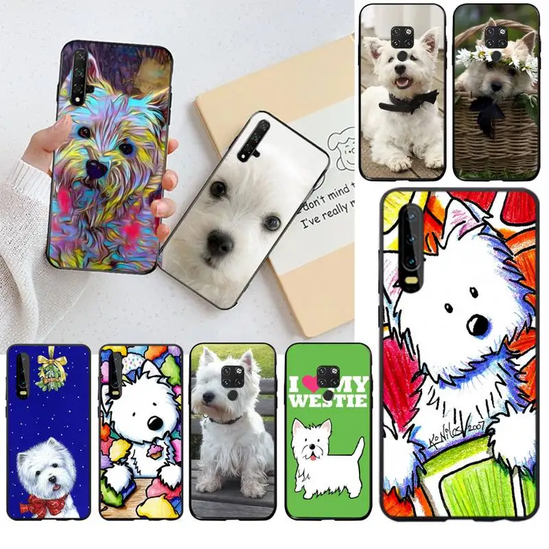 West Highland Terrier Westie Dog Soft Phone Cover for Huawei P40 P30 P20 lite Pro Mate 30 20 P Smart 2019 prime | Мобильные телефоны