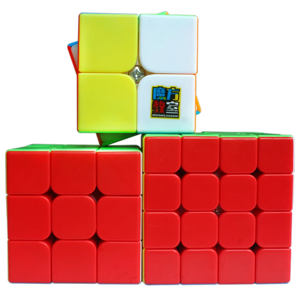 

3PCS Cube Set MoYu 2x2x2 3x3x3 4x4x4 Speed Puzzle Magic Cubes Puzle 2*2*2 3*3*3 4*4*4 Pazzle Megico Cubo Puzzel Present to Kids