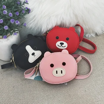 

Children Kid Baby Girl Bag Women Student Waterproof Cute Shoulder Bag Pig Crossbody Bag Mini PU Leather Bags Small Bagpack
