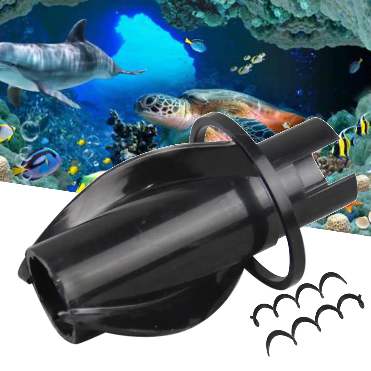 

PVC Triple Overflow Mute Silencer Spiral Shape Aquarium Muffler Replacement Accessories Aquatic Pet Fish Tank Tools Gadget Parts