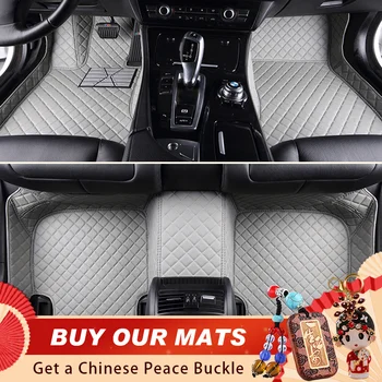 

Floor Mats for Cars 7 seats with trunk mats customized by make brand year for tesla model 3 Artificial leather Mats & Carpets