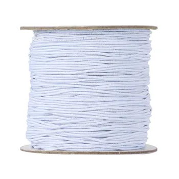 

100m/Roll Mask Elastic Rope 1mm Round White Elastic Band Mask Oil Core Belt Rope Handmade DIY Protective Clothing Accessories