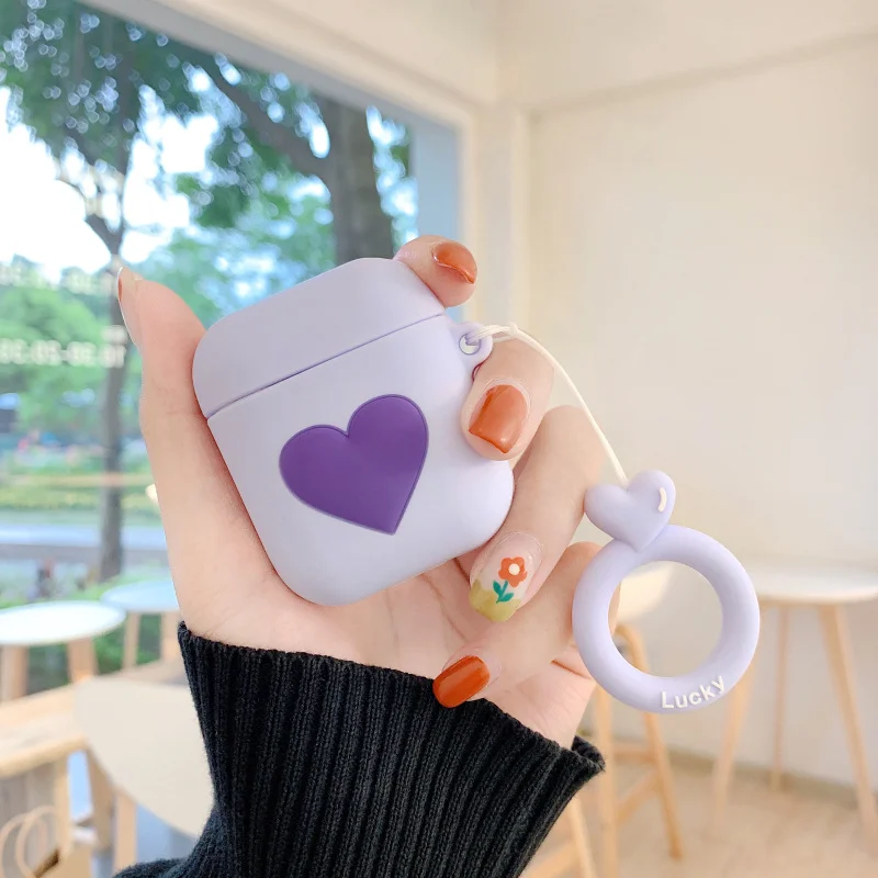 154-M Чехол для наушников с 3D милым единорогом для Airpods 2 чехол силиконовый защитный чехол для Apple Airpods 1 чехол Аксессуары для ключей - Цвет: 154-M